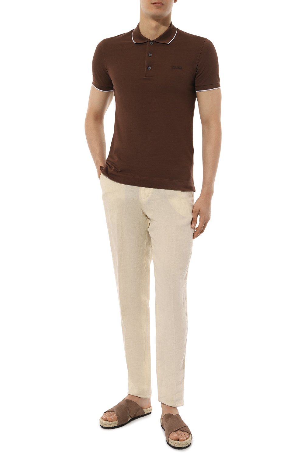 Хлопковое поло ZEGNA, арт. UD358A7/D746, фото 2