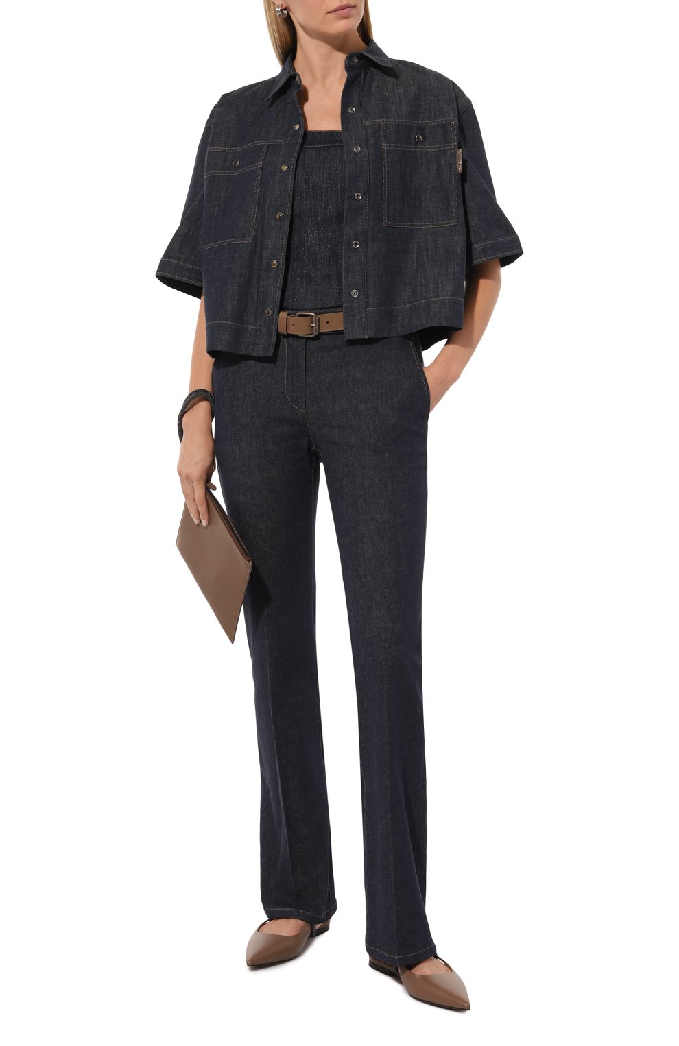 Джинсовый корсет BRUNELLO CUCINELLI, арт. ML161TR08, фото 2