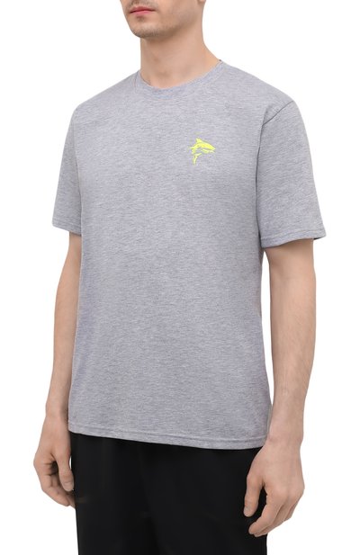 Хлопковая футболка SEVEN LAB серого цвета по цене 8400 руб., арт. 66T21-1sh grey m, фото 3 Хлопковая футболка SEVEN LAB, арт. 66T21-1sh grey m, фото 3