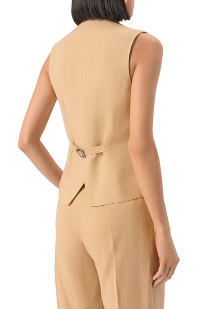 Жилет из вискозы и льна ANTONELLI FIRENZE, арт. M3036N/935, фото 4