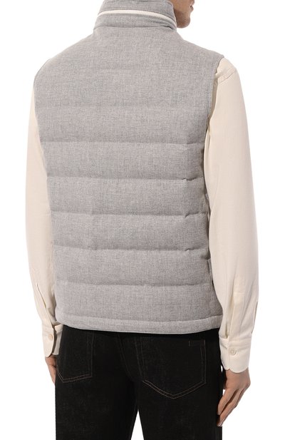 Пуховый жилет BRUNELLO CUCINELLI, арт. MM4851714, фото 4