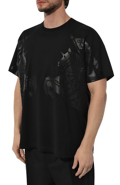 Хлопковая футболка BURBERRY, арт. 8065183, фото 3