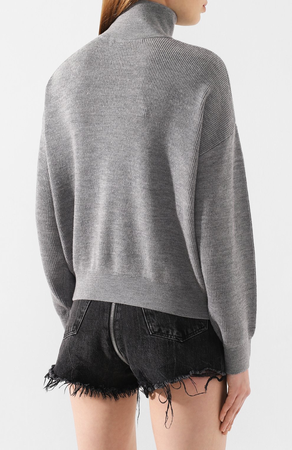 Шерстяной свитер ALEXANDERWANG.T серого цвета по цене 38350 руб., арт. 4KC1201053, фото 4 Шерстяной свитер ALEXANDERWANG.T, арт. 4KC1201053, фото 4