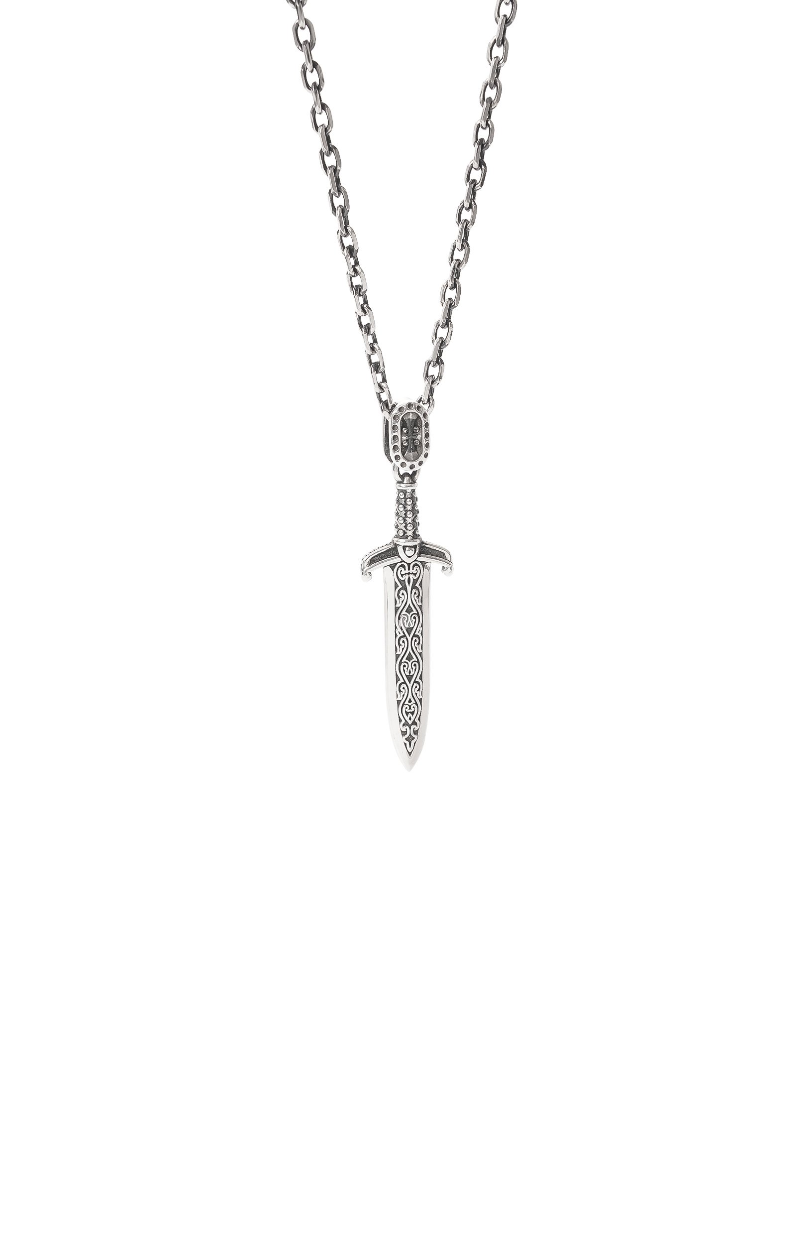 Подвеска меч GL JEWELRY серебряного цвета по цене 34870 руб., арт. M310020-S97-01С, фото 2 Подвеска меч GL JEWELRY, арт. M310020-S97-01С, фото 2