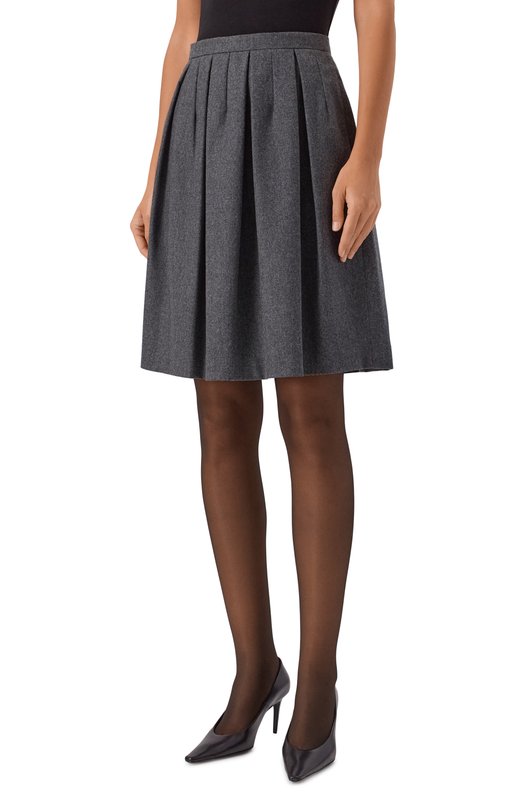 Юбка из шерсти и кашемира Emporio Armani EW002312/TE10537 Серый  EW002312/TE10537 Фото 3