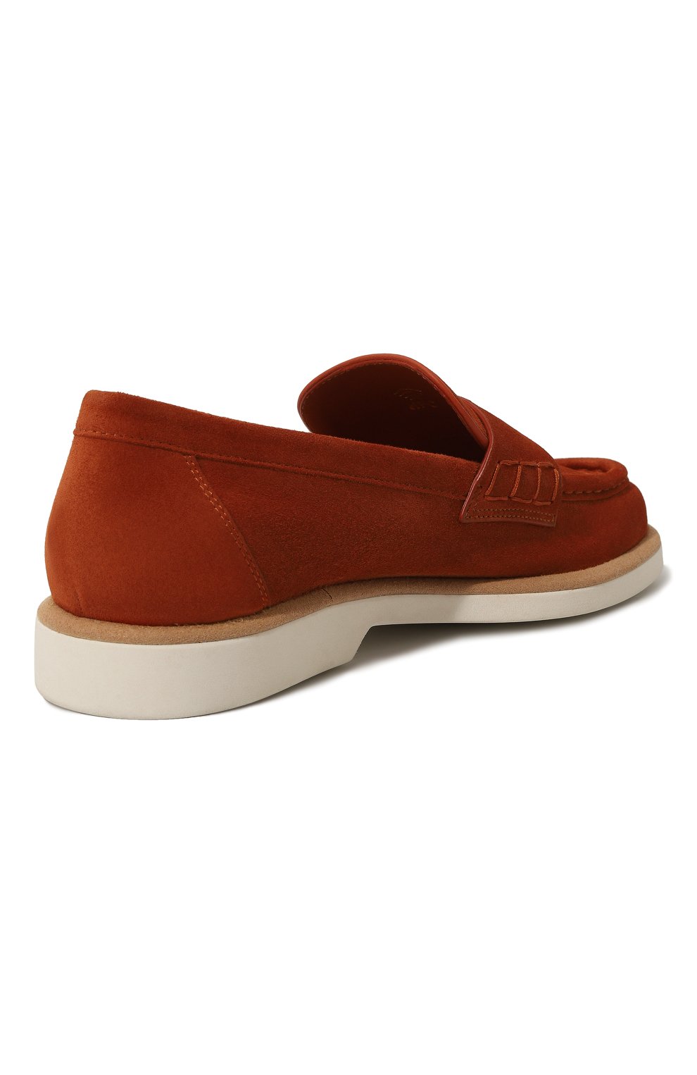 Замшевые лоферы SANTONI, арт. WUQY59818BIASTW1M35, фото 5