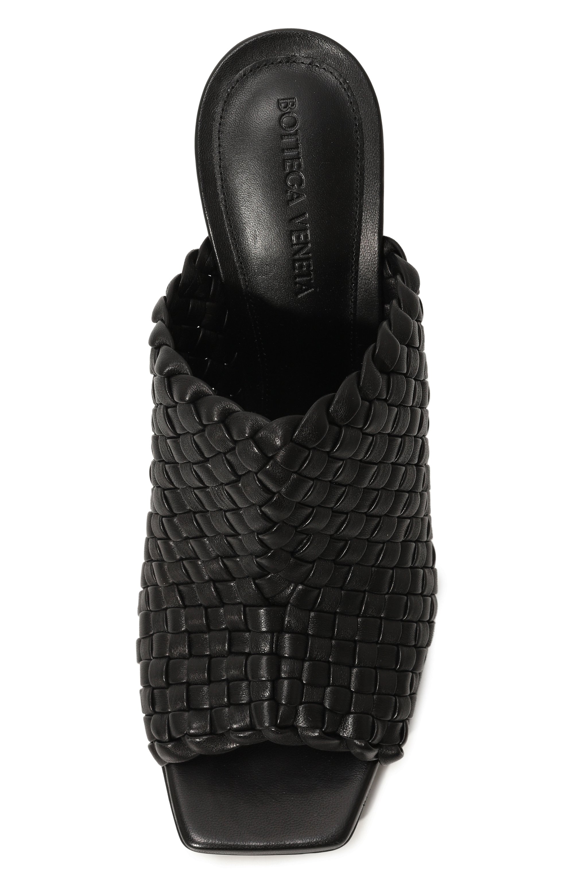 Кожаные мюли knotted intreccio BOTTEGA VENETA, арт. 754143/V2P50, фо то 6