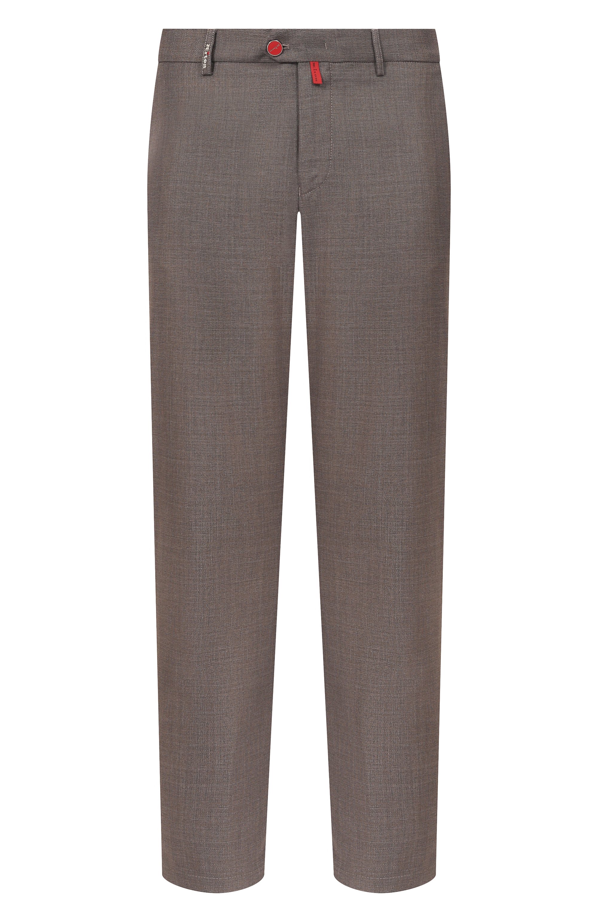 Шерстяные брюки KITON коричневого цвета по цене 228000 руб., арт. UFPPERK0632H, фото 1 Шерстяные брюки KITON, арт. UFPPERK0632H, фото 1
