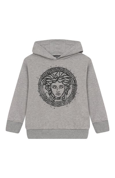 Хлопковое худи VERSACE, арт. 1018333/1A13053/4A-6A