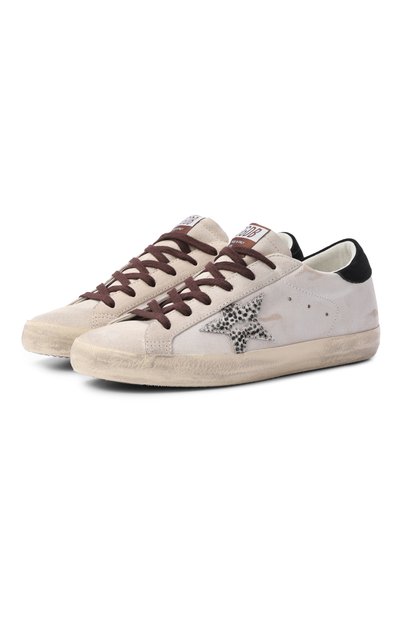 Женские кожаные кеды super-star GOLDEN GOOSE DELUXE BRAND, арт. GWF00101.F008746
