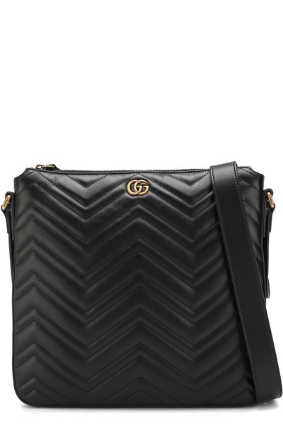 Кожаная сумка-планшет gg GUCCI черного цвета по цене 109500 руб., арт. 523369/DTDHT, фото 5 Кожаная сумка-планшет gg GUCCI, арт. 523369/DTDHT, фото 5