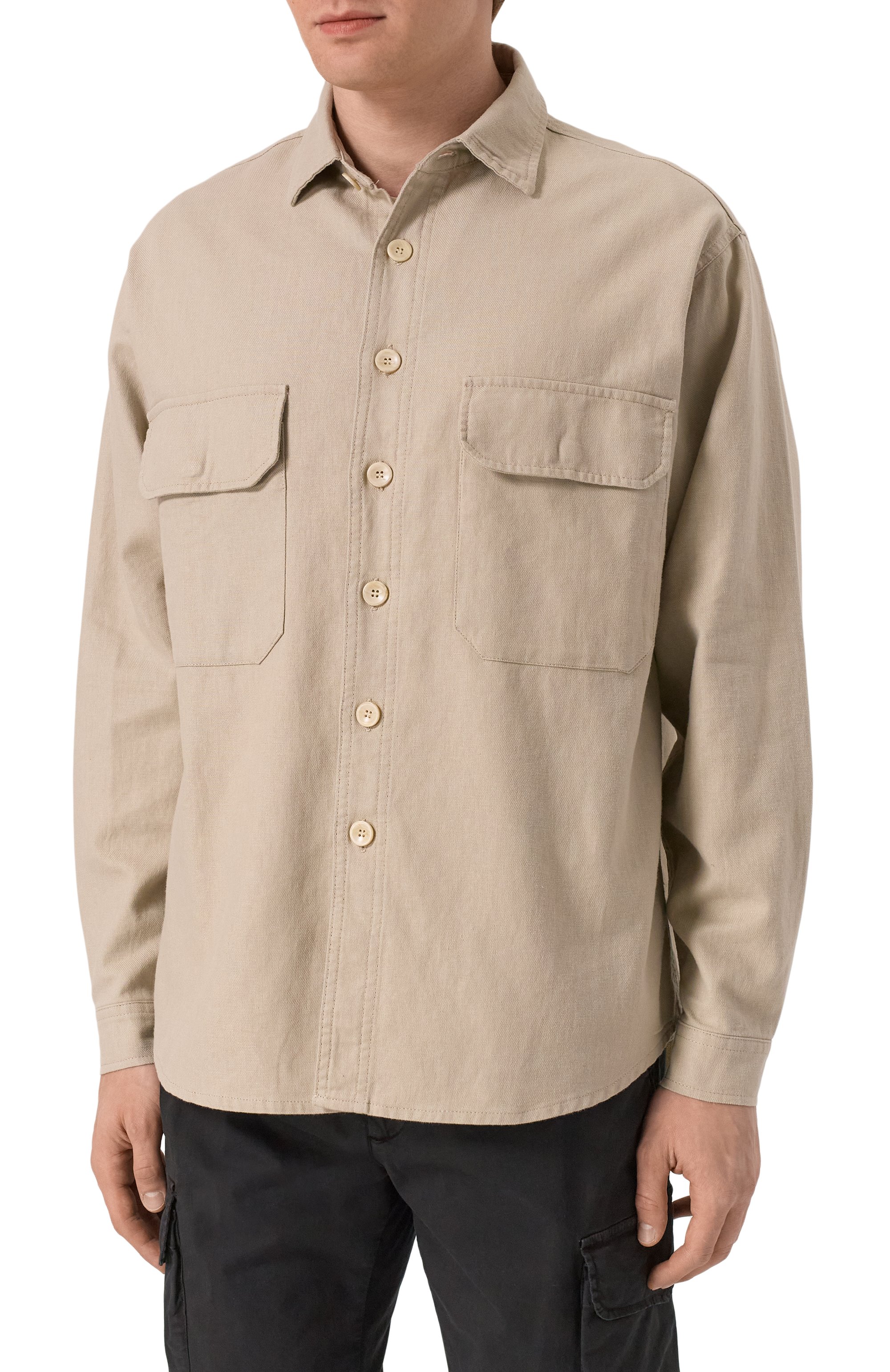 Рубашка изо льна и хлопка WHITE SAND, арт. 25SU20/609, фото 3