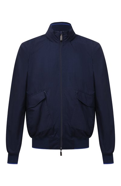 Мужской бомбер из шерсти и шелка ZILLI SPORT, арт. MAV-ZS159-W0SE0/0001