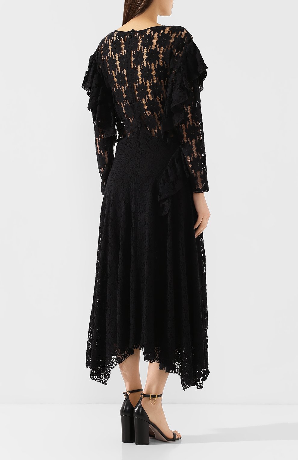 Хлопковое платье ISABEL MARANT ETOILE черного цвета по цене 67250 руб., арт. R01469-19A039E/VALLY, фото 4 Хлопковое платье ISABEL MARANT ETOILE, арт. R01469-19A039E/VALLY, фото 4