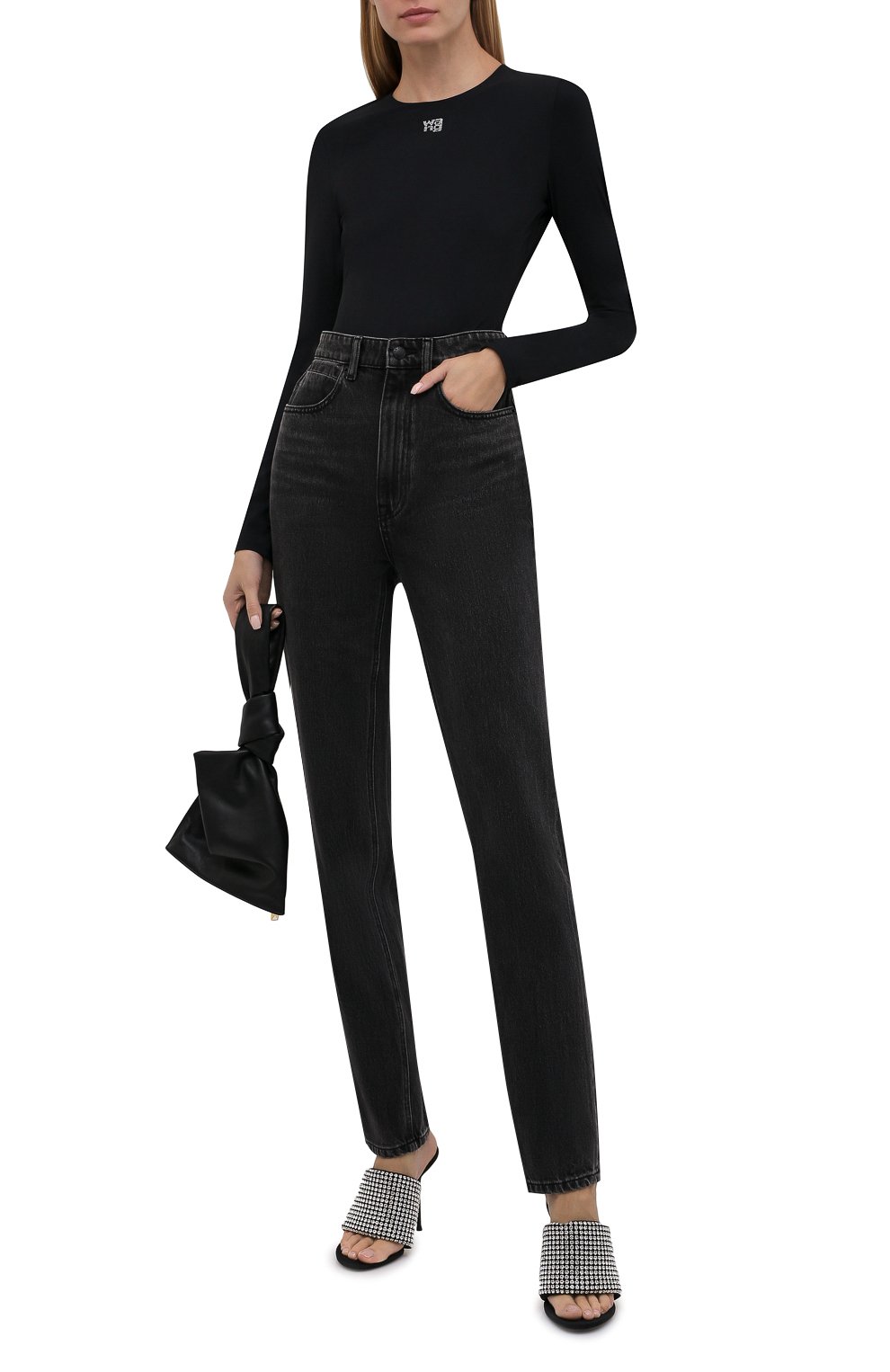 Боди ALEXANDERWANG.T черного цвета по цене 38200 руб., арт. 4CC3217032, фото 2 Боди ALEXANDERWANG.T, арт. 4CC3217032, фото 2