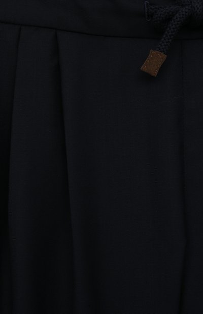 Шерстяные брюки BRUNELLO CUCINELLI темно-синего цвета по цене 49950 руб., арт. BF460S502C, фото 3 Шерстяные брюки BRUNELLO CUCINELLI, арт. BF460S502C, фото 3