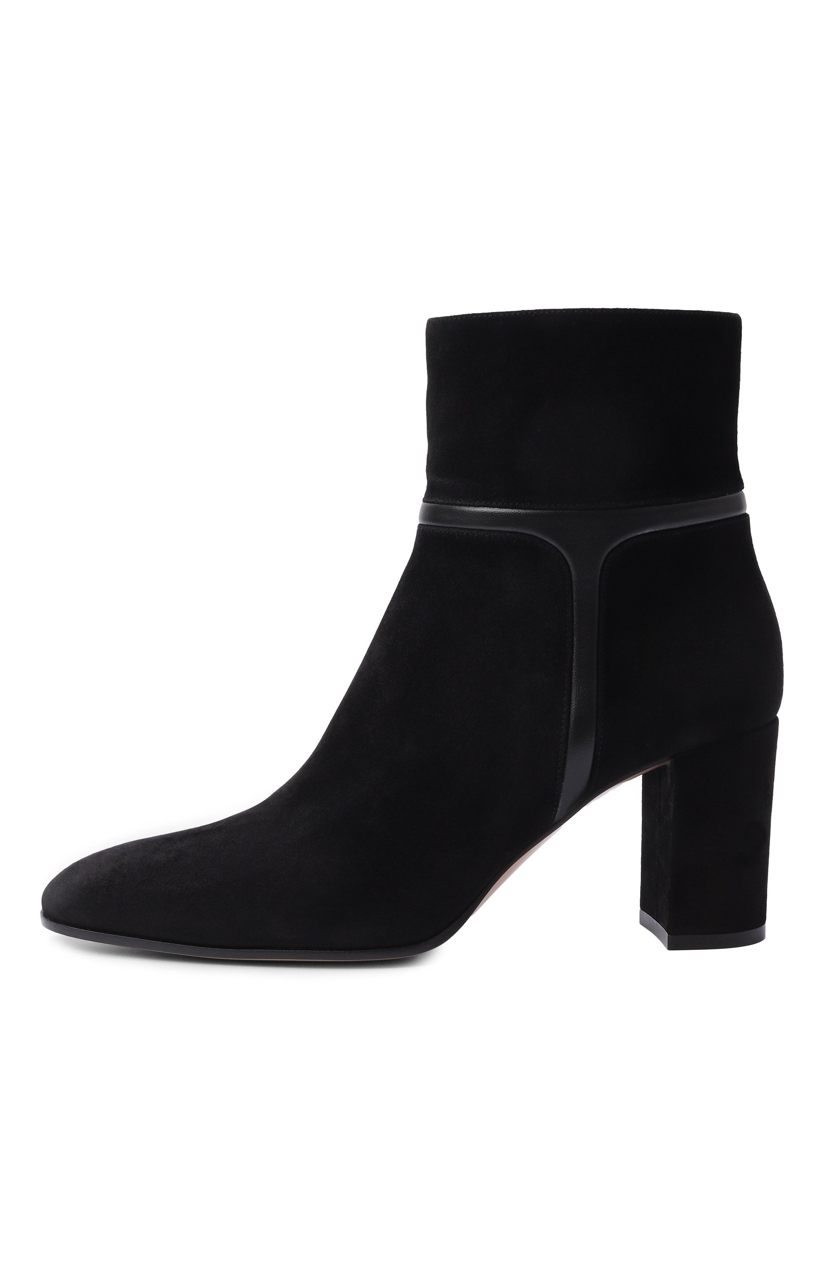 Замшевые ботильоны GIANVITO ROSSI черного цвета по цене 165000 руб., арт. G72842.70RIC.CTANENE, фото 4 Замшевые ботильоны GIANVITO ROSSI, арт. G72842.70RIC.CTANENE, фото 4