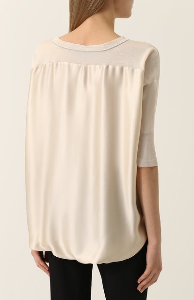 Вязаный топ свободного кроя с укороченным рукавом TEGIN, арт. 33-С, фото 4