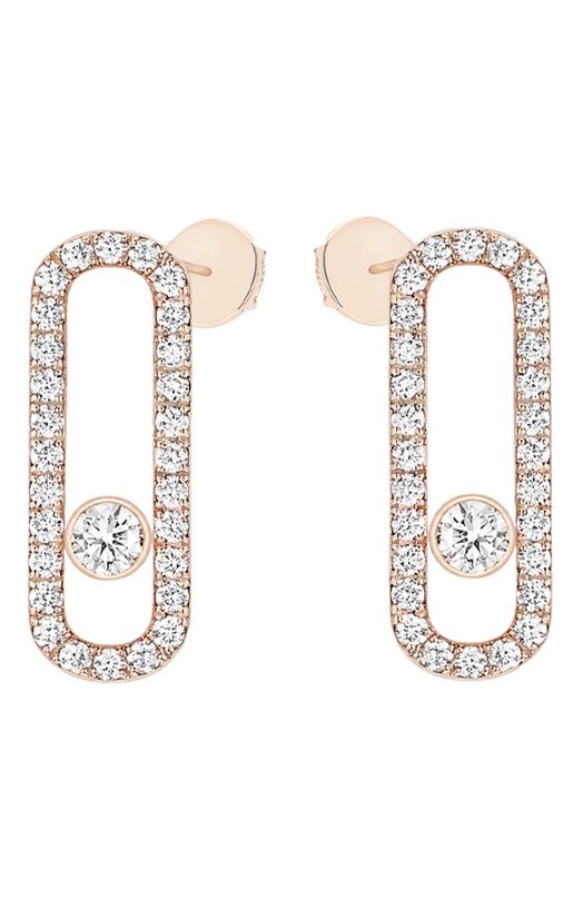 Серьги Messika 12183-PG Бесцветный 12183-PG