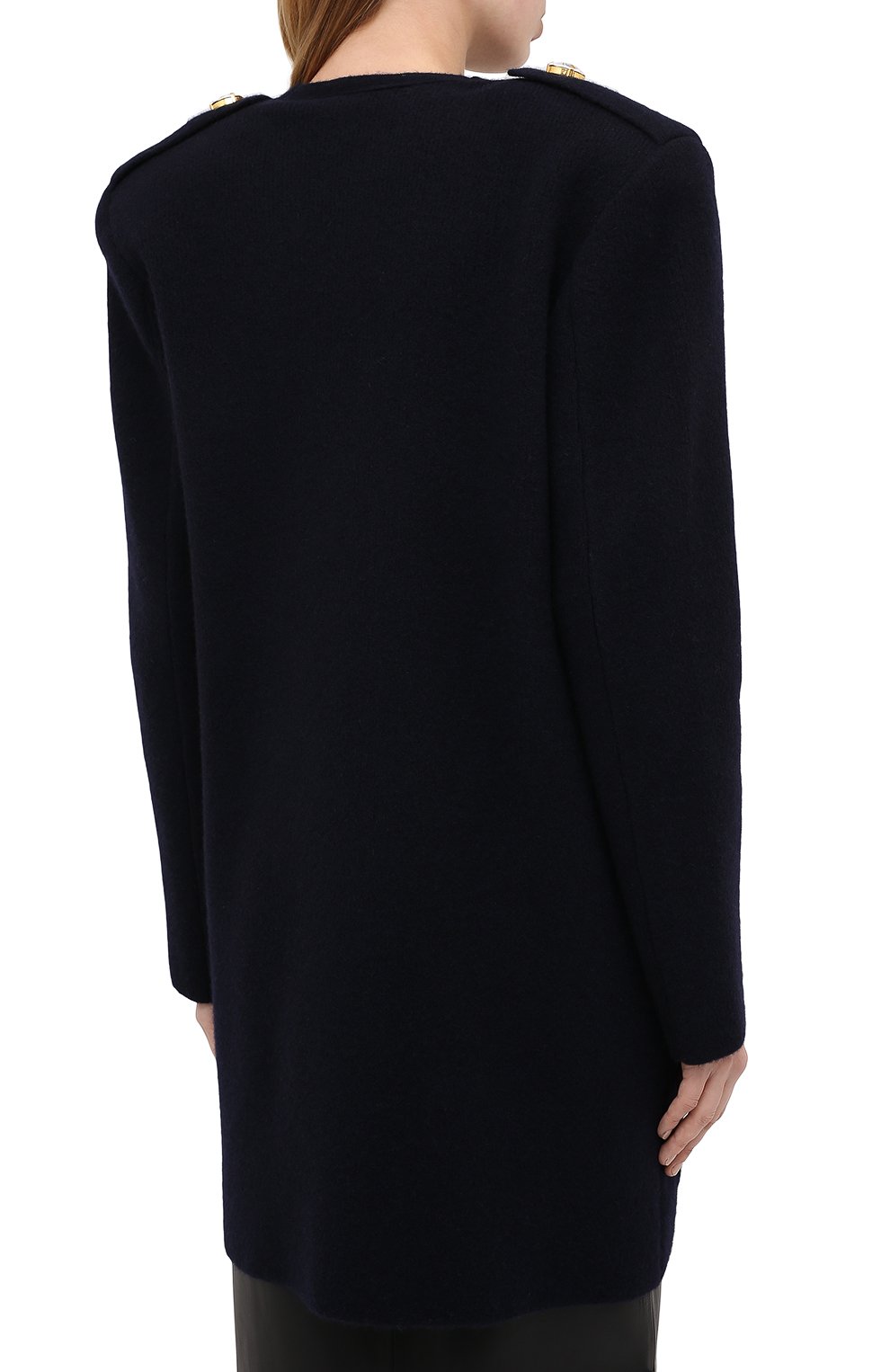 Шерстяной жакет BALMAIN темно-синего цвета по цене 238500 руб., арт. UF07849/K193, фото 4 Шерстяной жакет BALMAIN, арт. UF07849/K193, фото 4