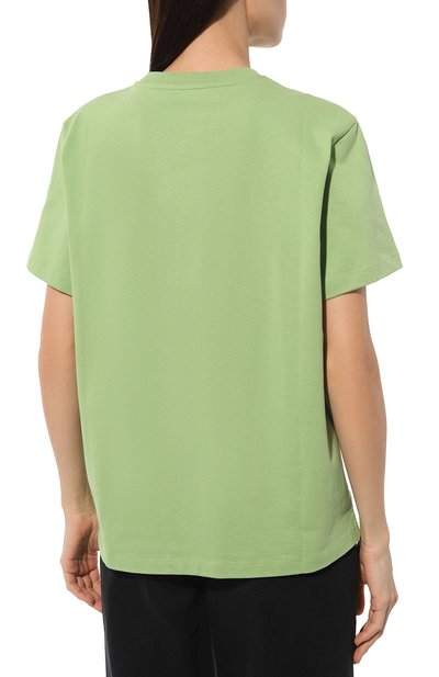 Хлопковая футболка STELLA MCCARTNEY светло-зеленого цвета по цене 36800 руб., арт. 6J0158/3SPY66, фото 4 Хлопковая футболка STELLA MCCARTNEY, арт. 6J0158/3SPY66, фото 4