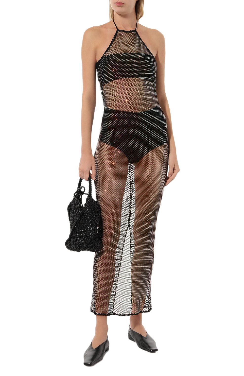 Платье с отделкой стразами PARAMIDONNA, арт. SS24SABL, фото 2