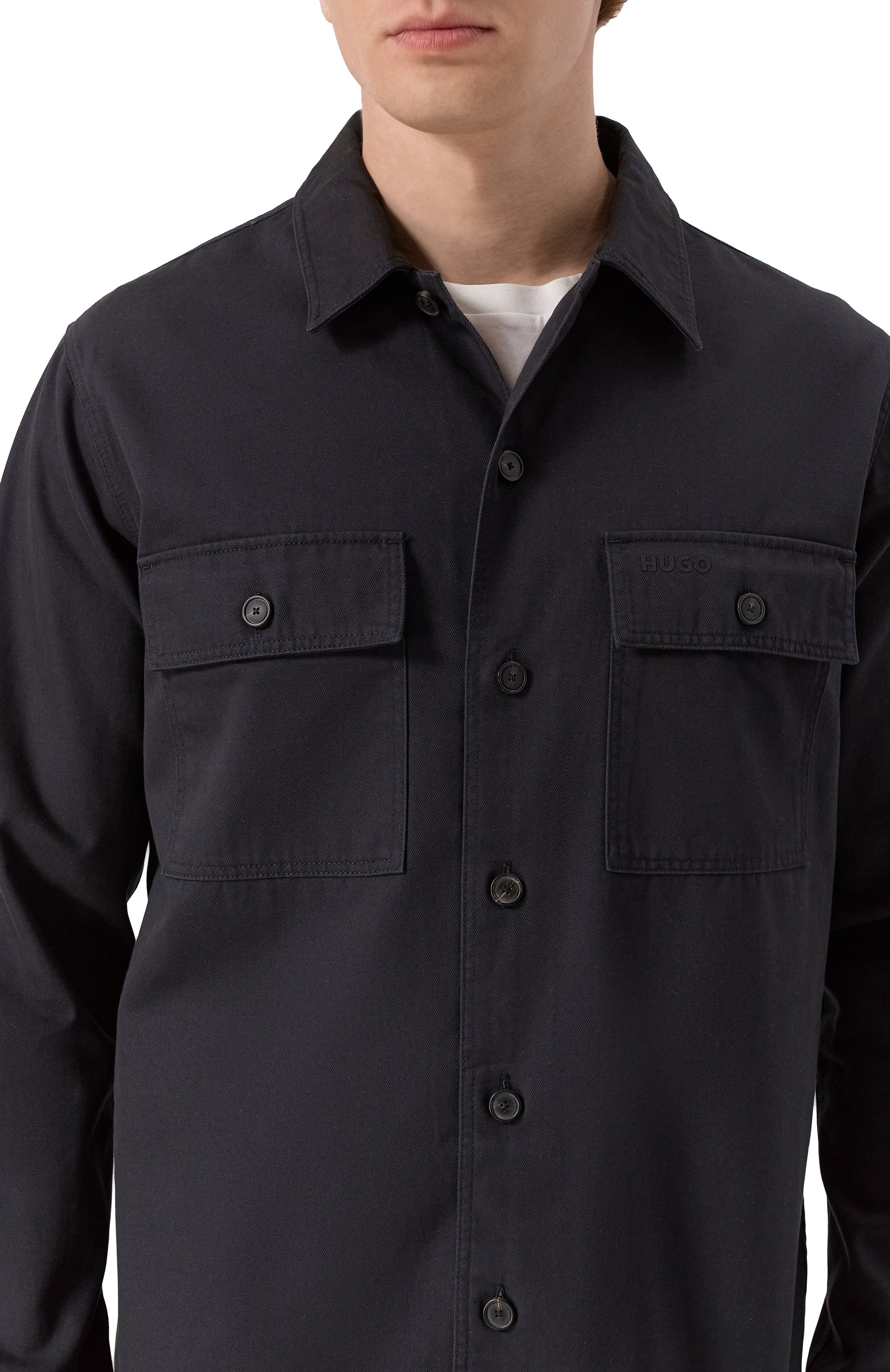 Хлопковая куртка-рубашка HUGO, арт. 50545383, фото 5