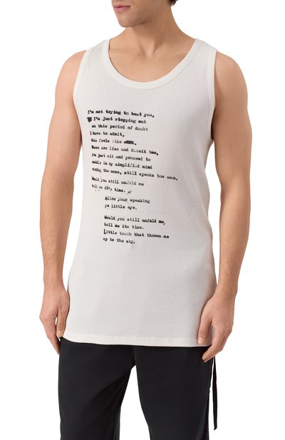 Хлопковая майка ANN DEMEULEMEESTER, арт. B0013216/FA659, фото 3