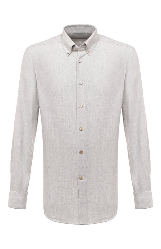 

Хлопковая рубашка Kiton, Серый