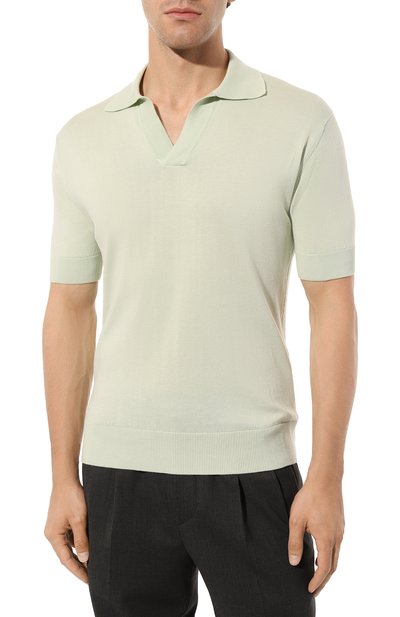 Хлопковое поло ANDREA CAMPAGNA, арт. PL1MCSK/SU12R, фото 3