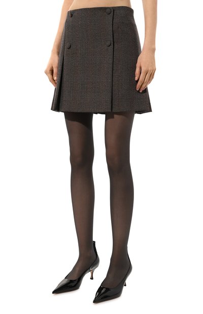 Шерстяная юбка LESYANEBO серого цвета по цене 36000 руб., арт. LN05H-950_MAE, фото 3 Шерстяная юбка LESYANEBO, арт. LN05H-950_MAE, фото 3