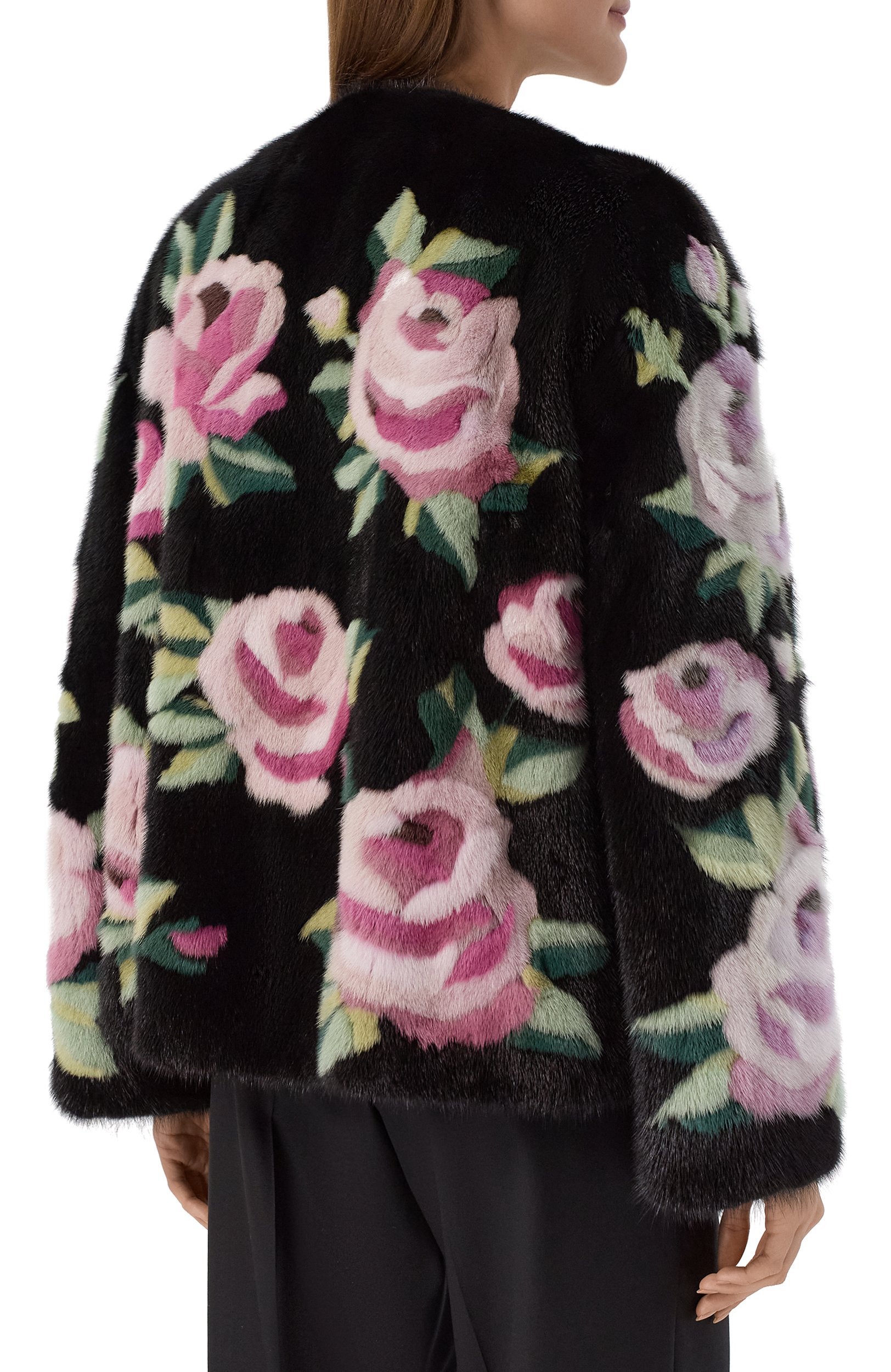 Шуба из норки DOLCE & GABBANA черного цвета по цене 4130000 руб., арт. F28FFF/FUPLH, фото 4 Шуба из норки DOLCE & GABBANA, арт. F28FFF/FUPLH, фото 4