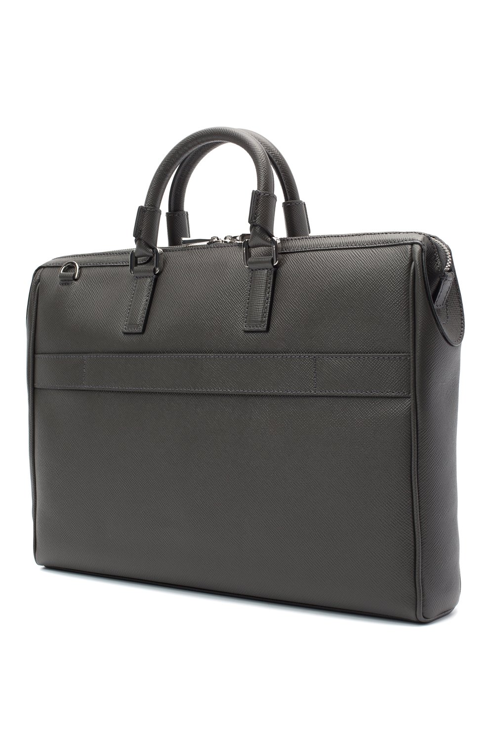 Кожаная сумка для ноутбука SERAPIAN серого цвета по цене 134000 руб., арт. SEV0LMLL6198M38B, фото 3 Кожаная сумка для ноутбука SERAPIAN, арт. SEV0LMLL6198M38B, фото 3