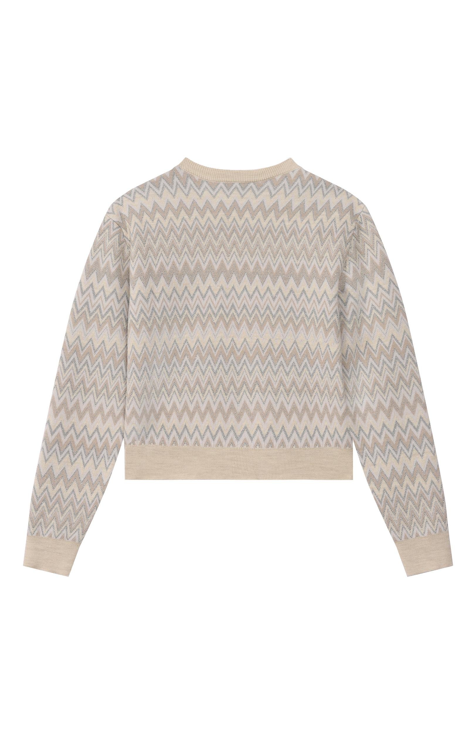 Шерстяной пуловер MISSONI светло-бежевого цвета по цене 41200 руб., арт. MZ9A50/W0028, фото 2 Шерстяной пуловер MISSONI, арт. MZ9A50/W0028, фото 2