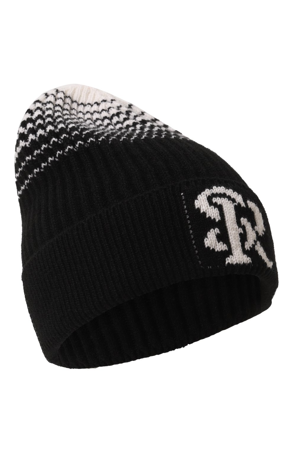 Кашемировая шапка STEFANO RICCI черно-белого цвета по цене 62800 руб., арт. K606246CUF/F22452, фото 1 Кашемировая шапка STEFANO RICCI, арт. K606246CUF/F22452, фото 1