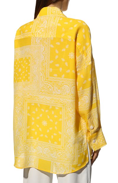 Рубашка из хлопка и шелка DESTIN, арт. D5S2/AMI BUTT0N BANDANA PATCH, фото 4