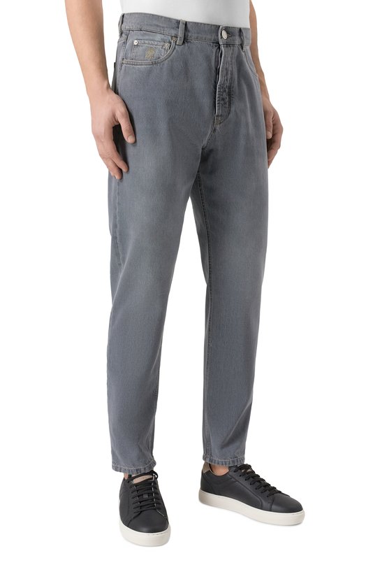 Джинсы Iconic Fit Brunello Cucinelli M240P01090 Серый  M240P01090 Фото 3