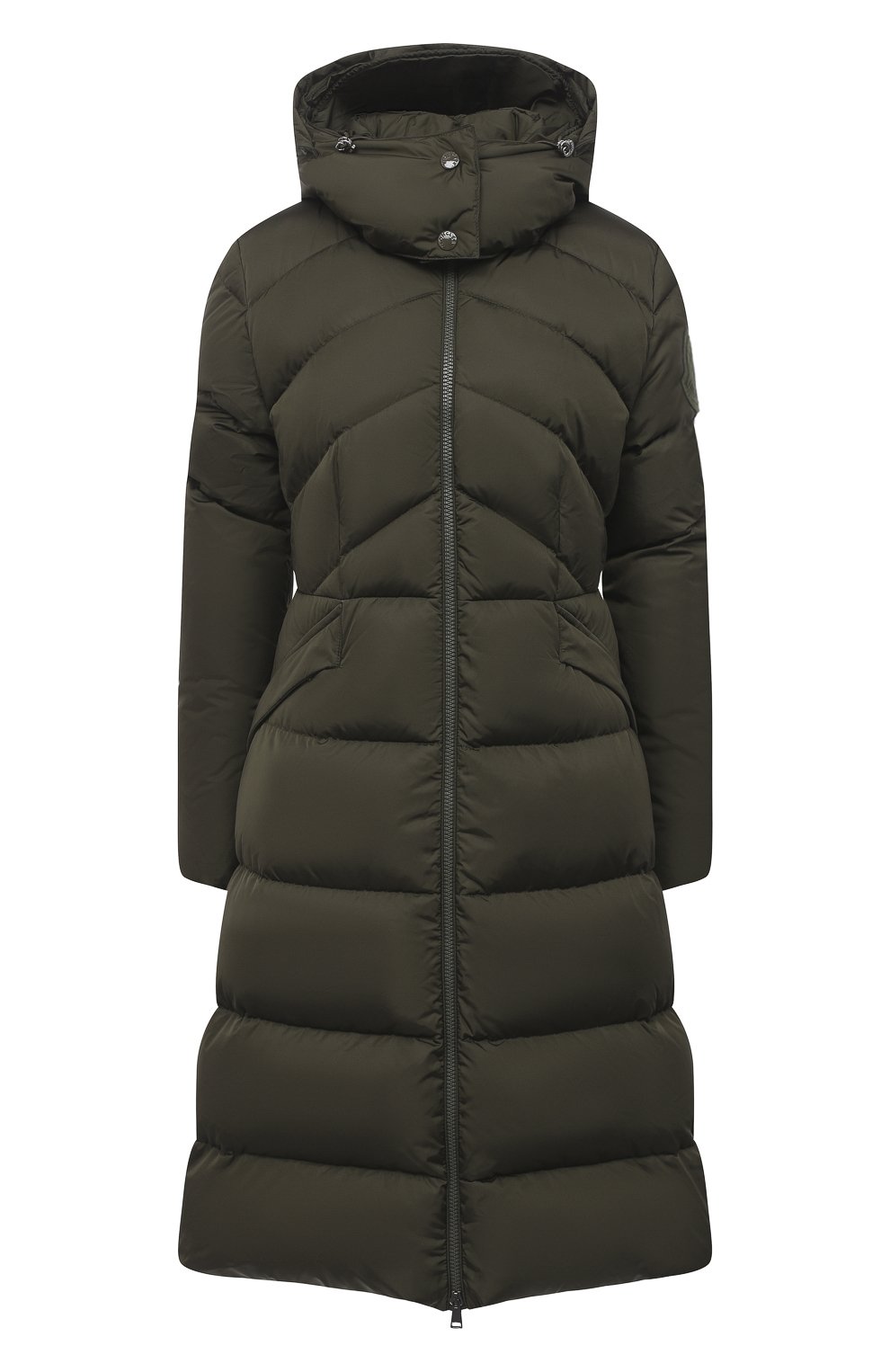 Пуховик MONCLER хаки цвета по цене 163000 руб., арт. F2-093-1D507-00-C0068, фото 1 Пуховик MONCLER, арт. F2-093-1D507-00-C0068, фото 1