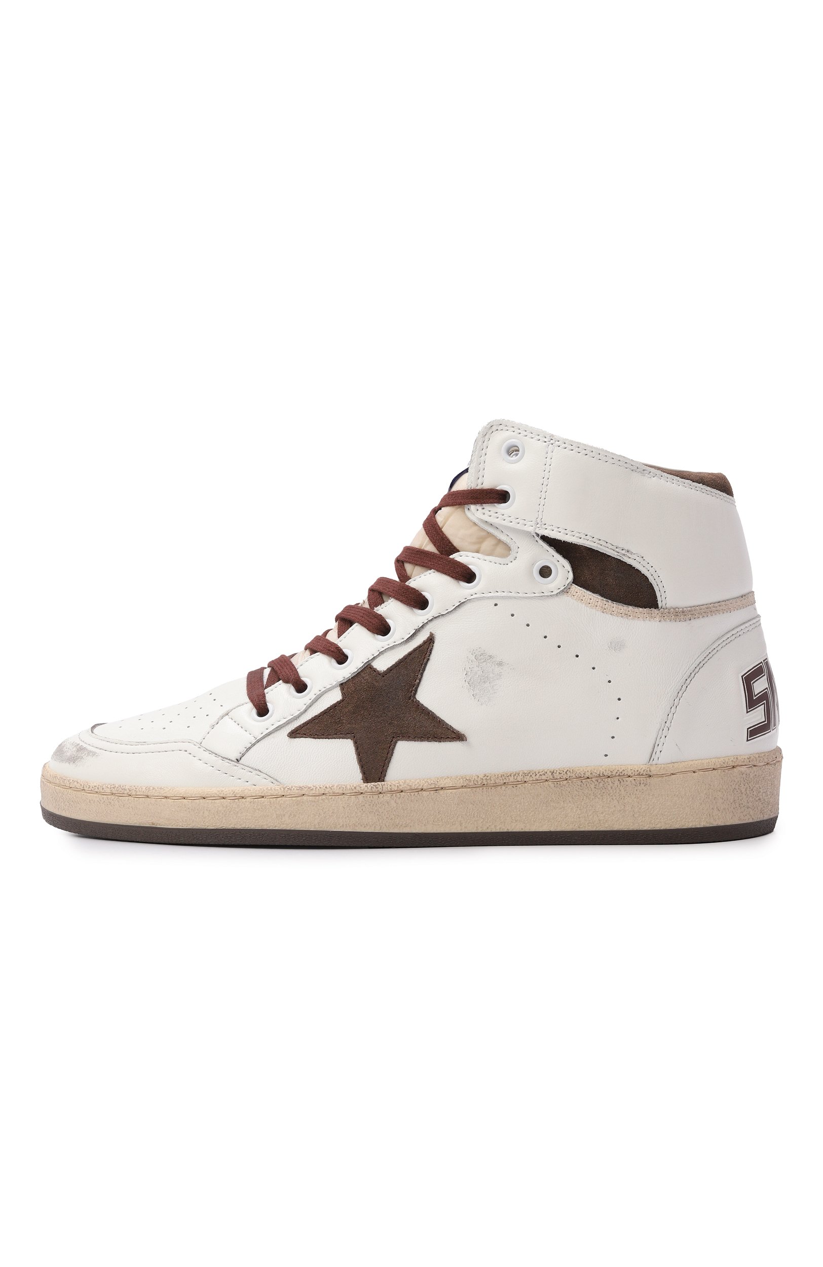 Кожаные кеды sky-star GOLDEN GOOSE DELUXE BRAND, арт. GMF00230.F004005, фото 3