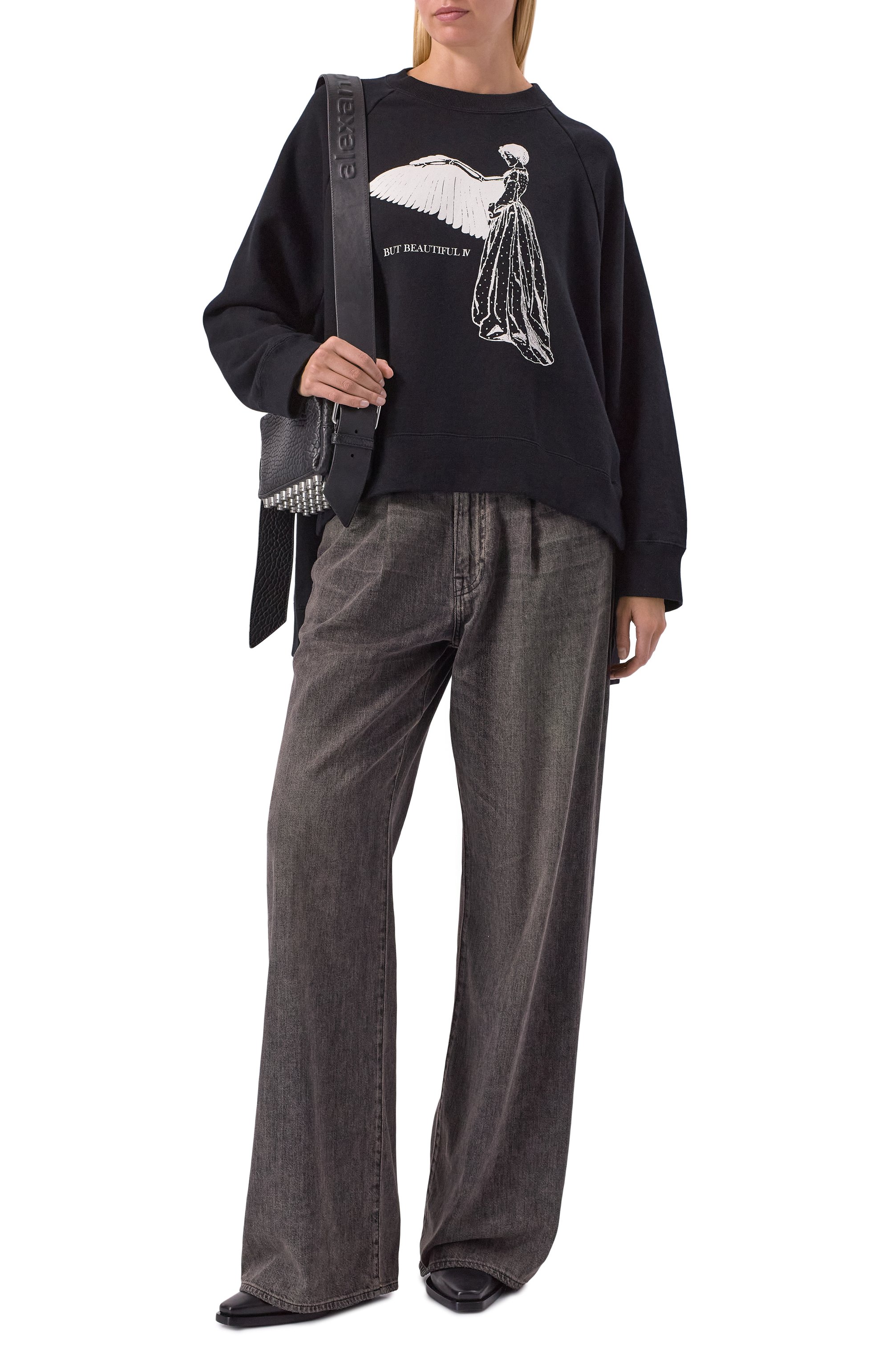 Хлопковый свитшот UNDERCOVER черного цвета по цене 39950 руб., арт. UC2E1894-3, фото 2 Хлопковый свитшот UNDERCOVER, арт. UC2E1894-3, фото 2