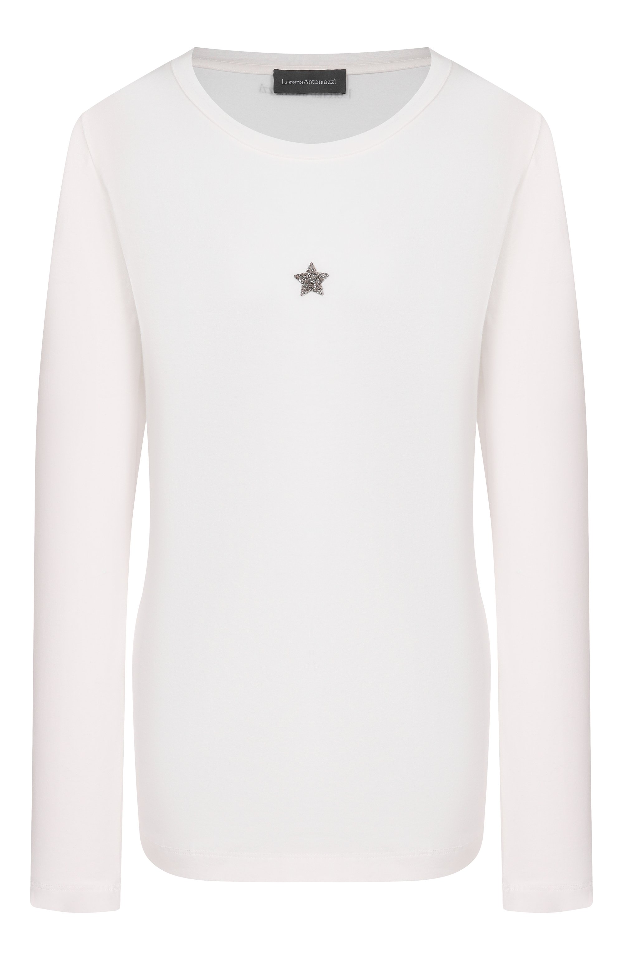 Хлопковый лонгслив LORENA ANTONIAZZI, арт. TS10/9999, фото 1
