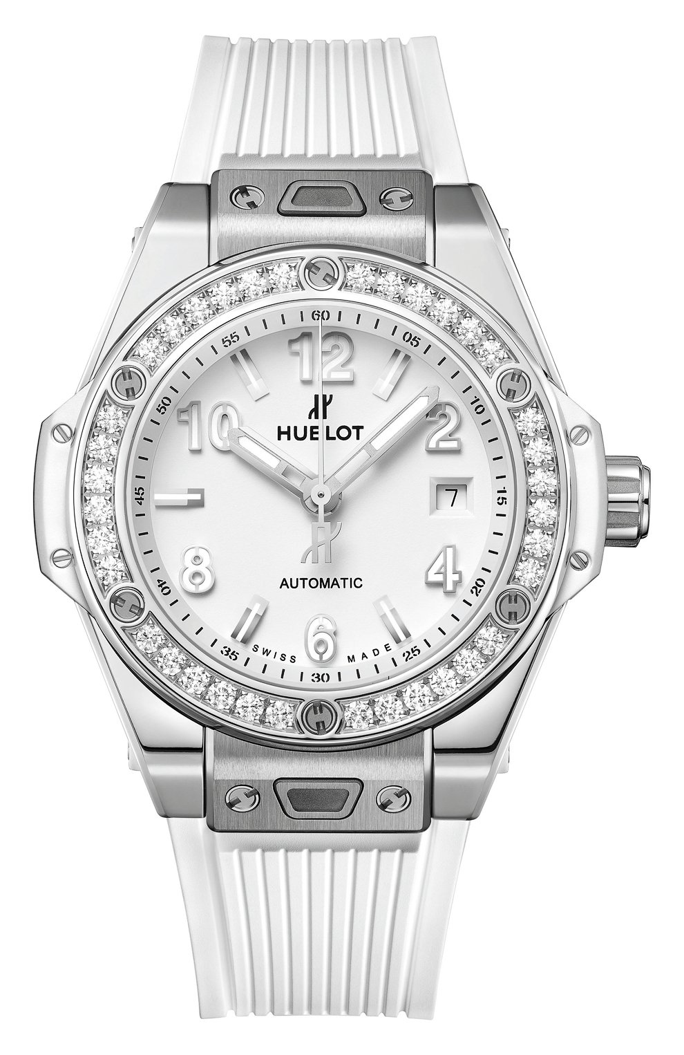 Часы one click steel white diamonds HUBLOT, арт. 485.SE.2010.RW.1204, фото 1