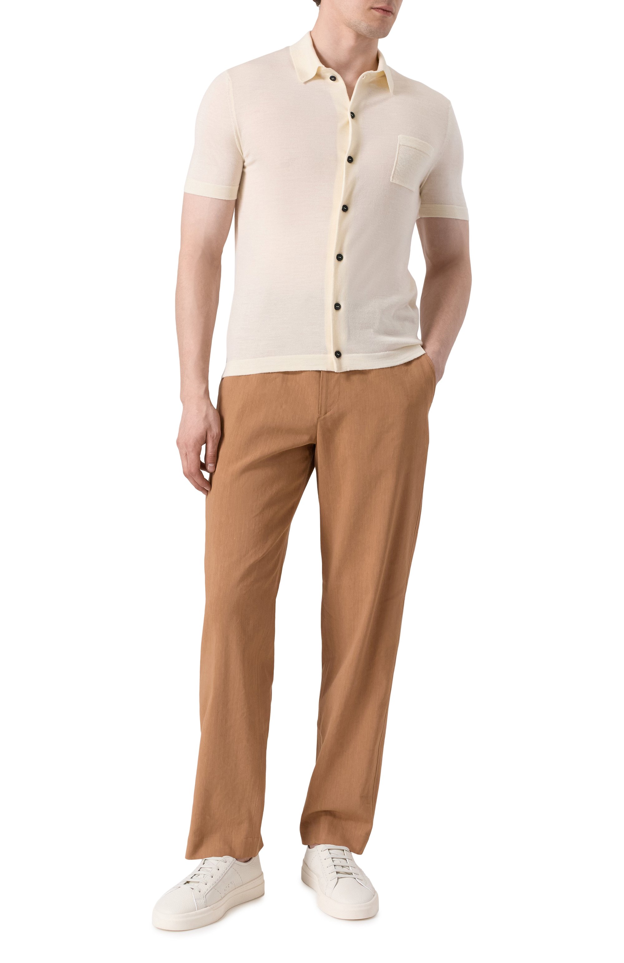 Рубашка из шерсти и шелка KITON, арт. UMM059501, фото 2