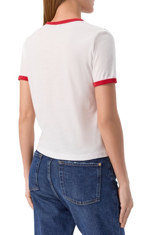 Хлопковая футболка Sporty and Rich T0073602231WH35 Белый  T0073602231WH35 Фото 4