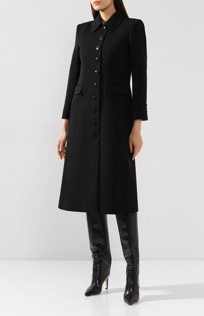 Шерстяное пальто GIVENCHY черного цвета по цене 170000 руб., арт. BWC05M12CL, фото 3 Шерстяное пальто GIVENCHY, арт. BWC05M12CL, фото 3