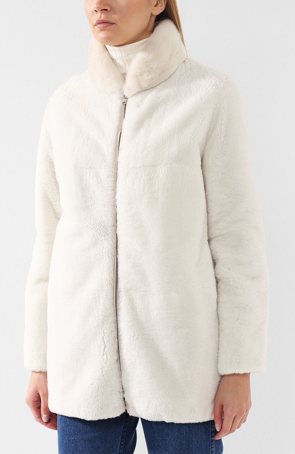 Кашемировое полупальто на меху LORO PIANA, арт. FAI3275, фото 6