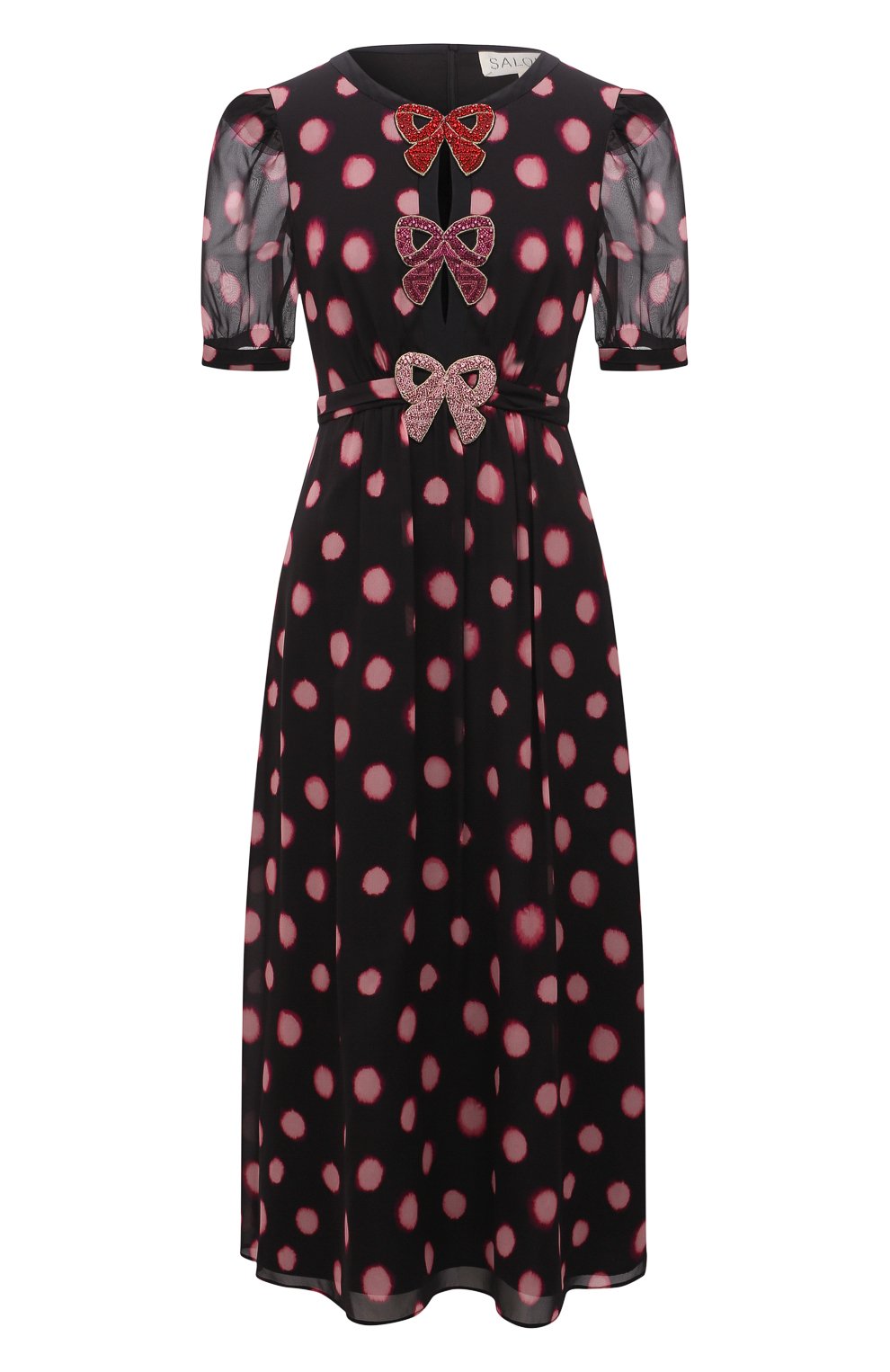 Шелковое платье SALONI разноцветного цвета по цене 118000 руб., арт. 10615-129/100-R/1632/02/5460/5461/5462, фото 1 Шелковое платье SALONI, арт. 10615-129/100-R/1632/02/5460/5461/5462, фото 1