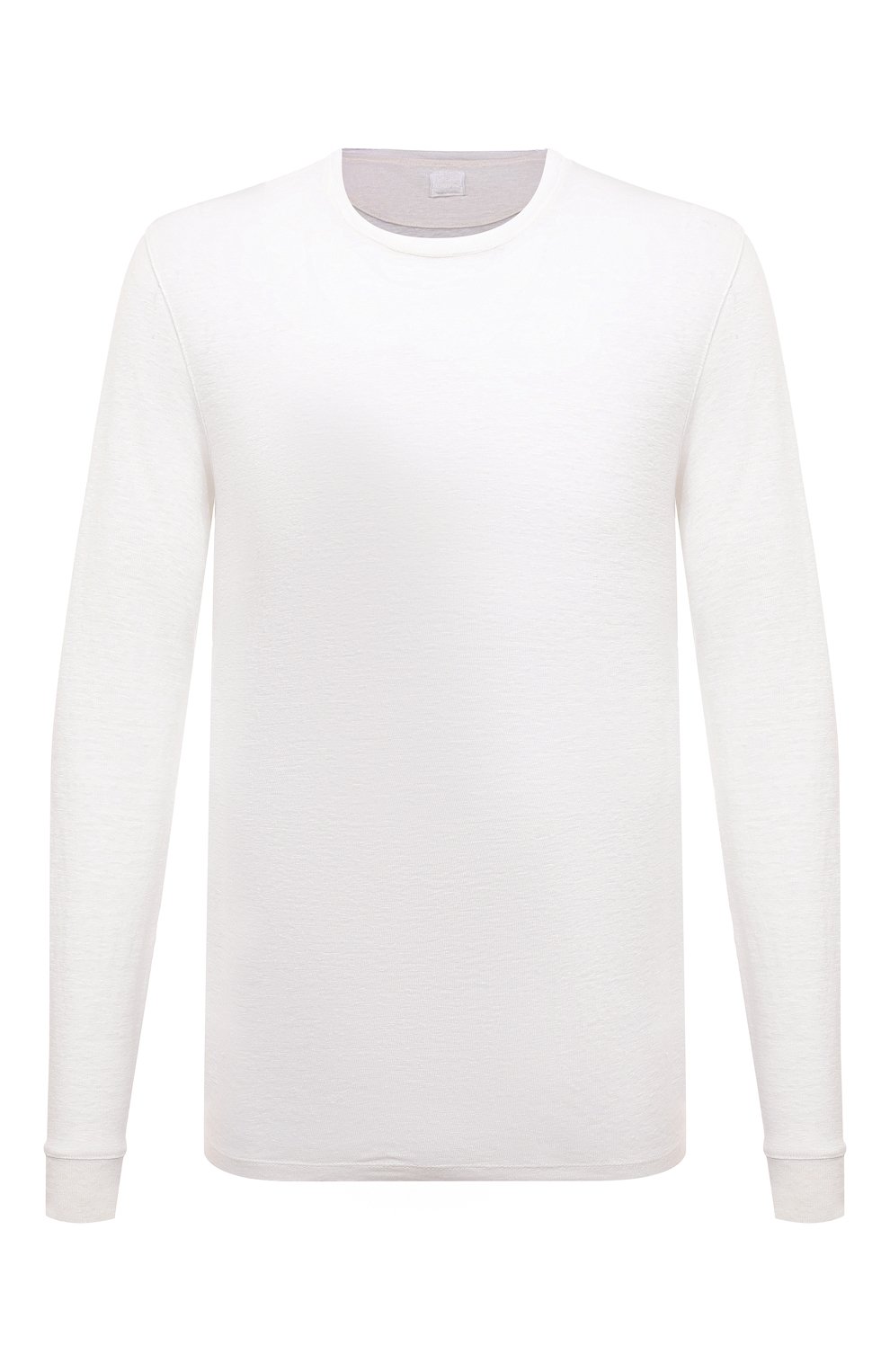Льняной лонгслив 120% LINO белого цвета по цене 21950 руб., арт. Y0M70F4/000E908/S00, фото 1 Льняной лонгслив 120% LINO, арт. Y0M70F4/000E908/S00, фото 1
