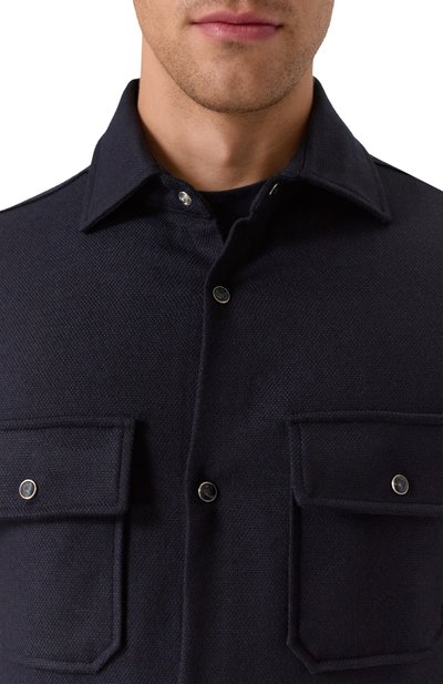 Куртка-рубашка из шерсти и кашемира MARCO PESCAROLO, арт. NEXT/5234, фото 5