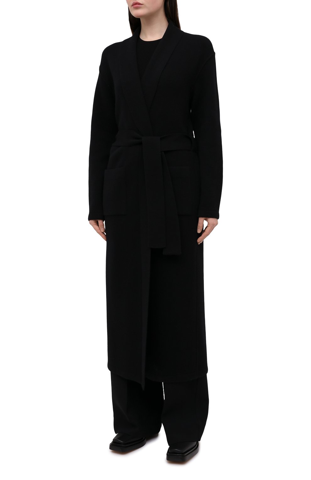 Кашемировый кардиган DOLCE & GABBANA черного цвета по цене 357500 руб., арт. FX830T/JAW09, фото 3 Кашемировый кардиган DOLCE & GABBANA, арт. FX830T/JAW09, фото 3